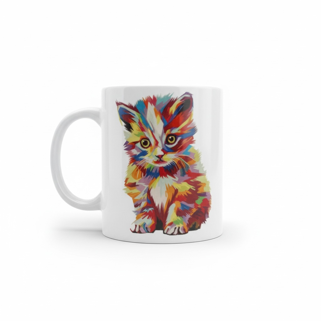 Mug « Chaton coloré »