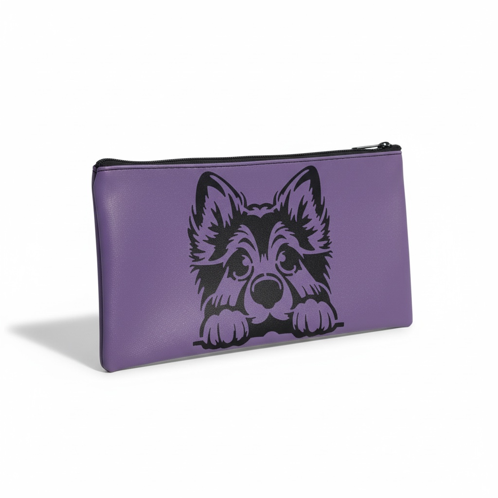 🐶 Pochette Violette - Chien