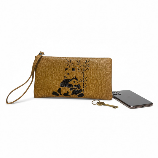 Pochette en Cuir - Panda